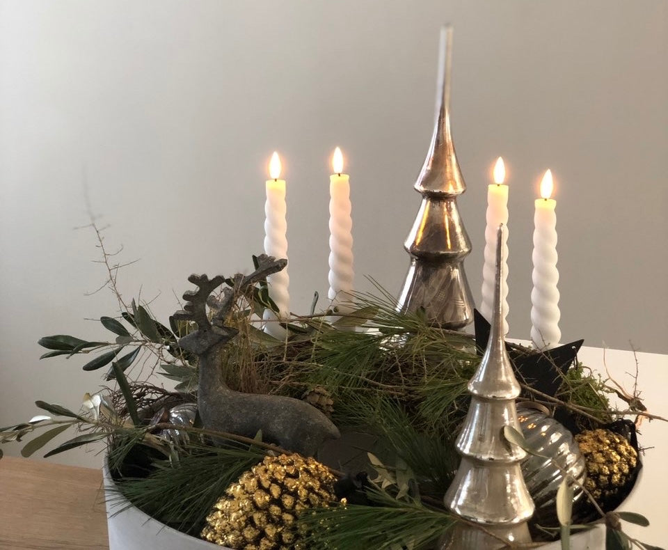 Kerzenständer, HDThe ring, Grau