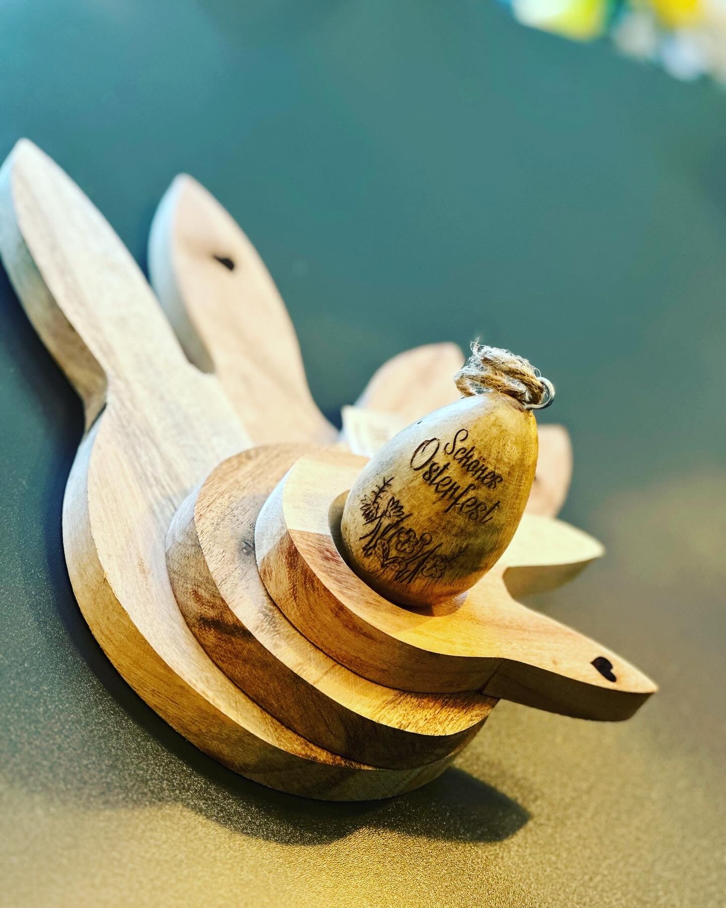 Hase Dost, natur, Holz, 5x2x9 cm