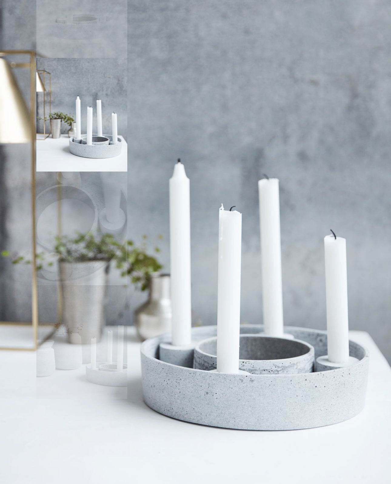 Kerzenständer, HDThe Ring, Grau