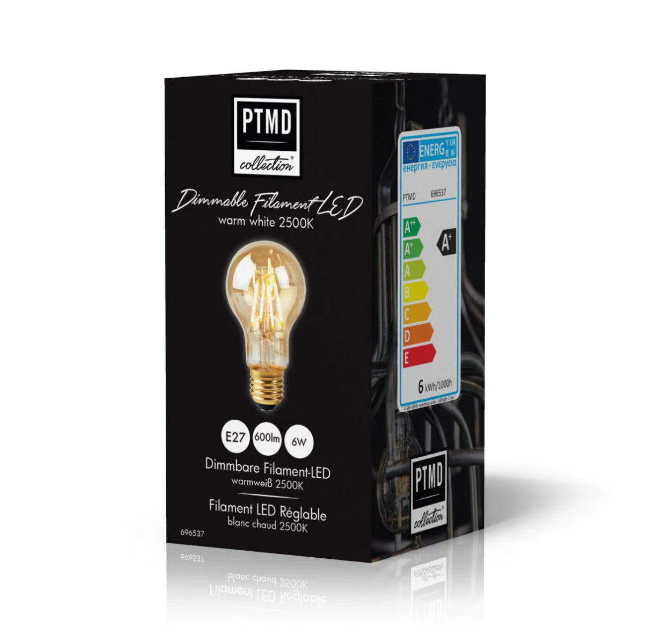 Leuchtmittel E27 - LED Filament gold Birne klein Ptmd 6w 600lm