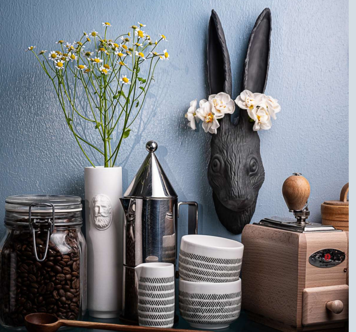 HERR KOWALSKI Wandvase Schwarz Hase Klatt Objects