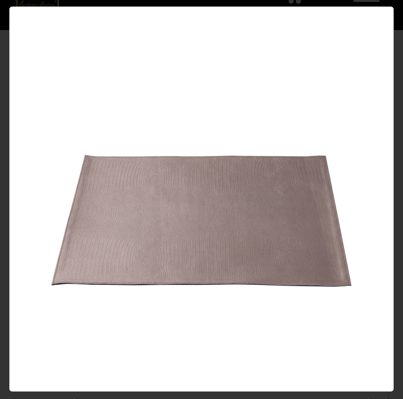 Rafal Veganes Leder Tischset rechteckig Ptmd 718751 / 718752 / 718753