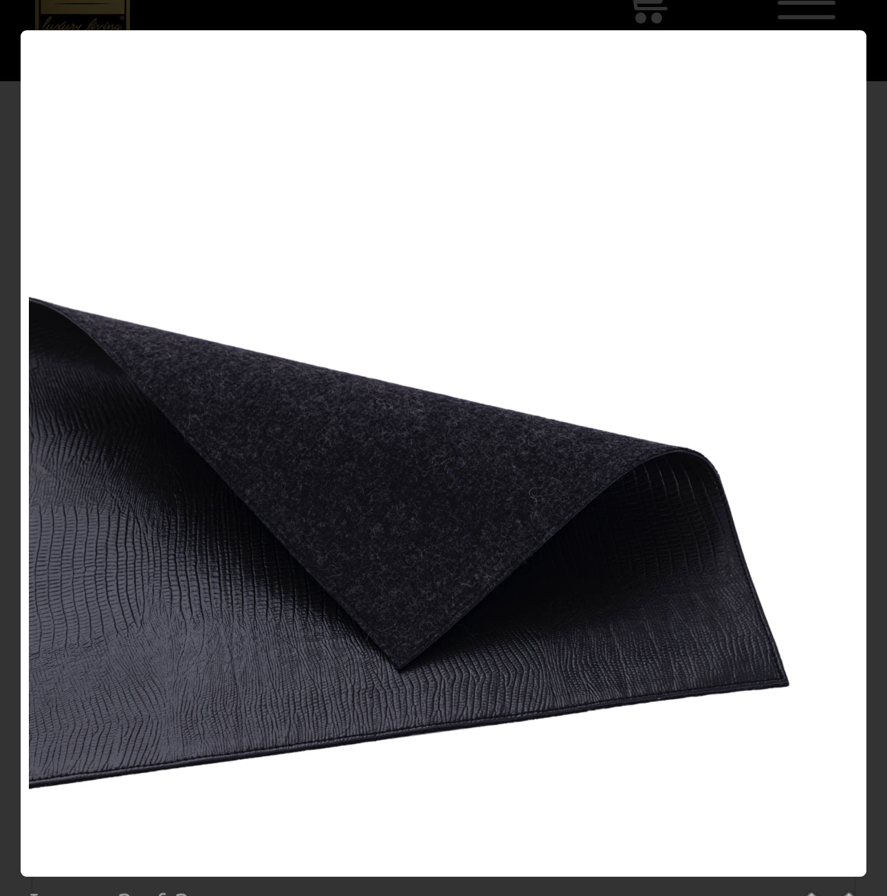 Rafal Veganes Leder Tischset rechteckig Ptmd 718751 / 718752 / 718753