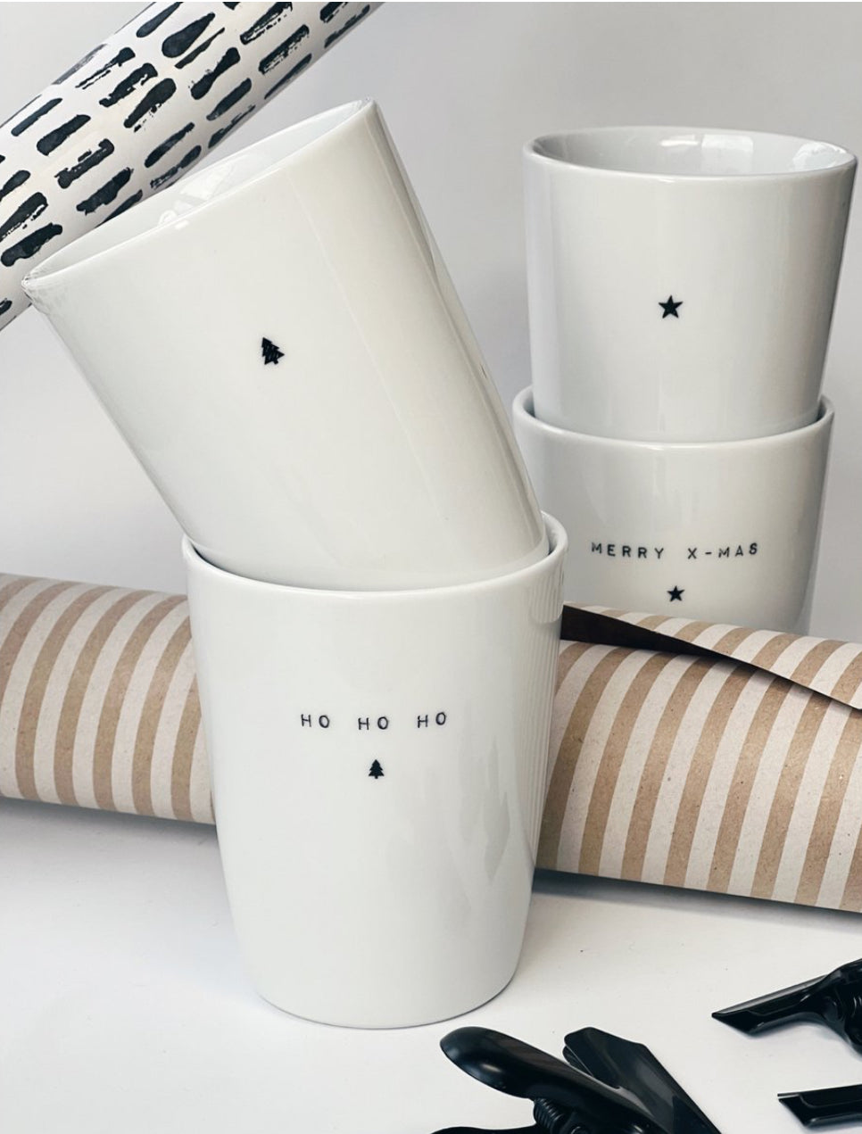Tasse Merry Xmas Stern Goldscherben