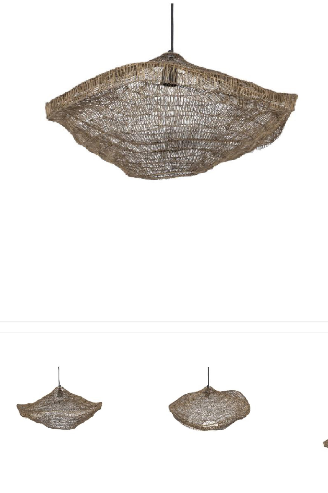 Lailaa Brass iron ceiling lamp wavy S 61.0 x 61.0 x 31.0 cm Ptmd 715242