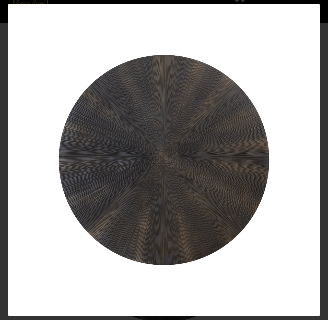 Bild Zapp Black MDF carved wallpanel gold round Ptmd